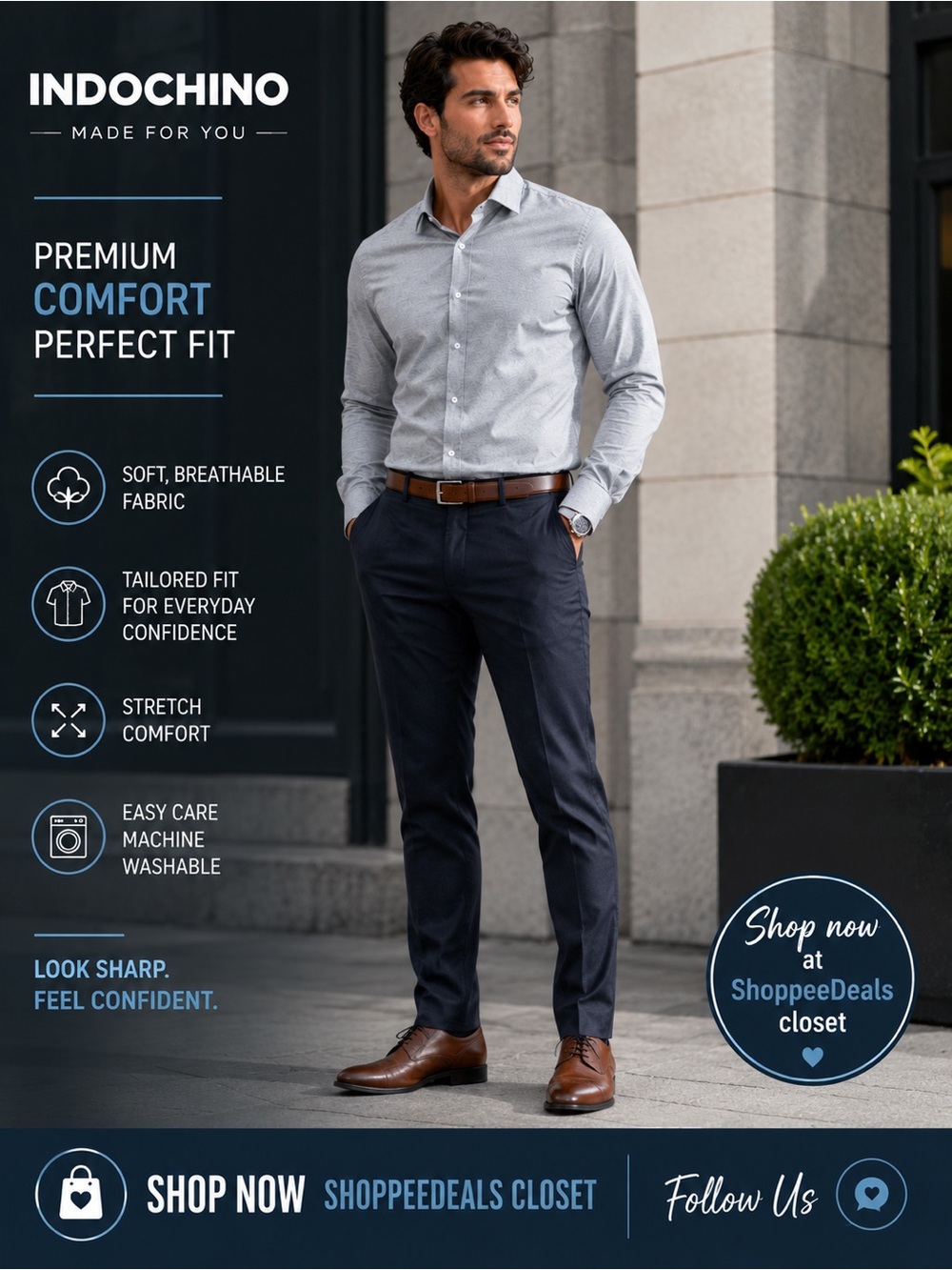 INDOCHINO Made For You Custom Dress Shirt